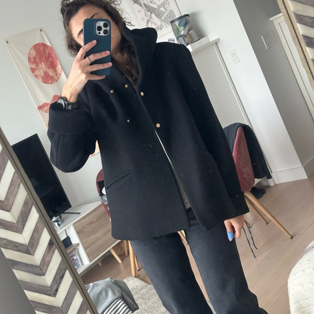 Zara Black Pea Coat